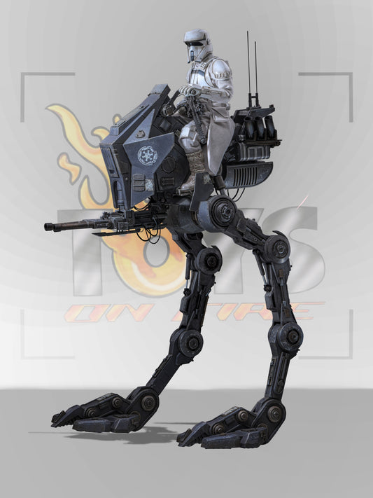 PRE-ORDER HOT TOYS MMS875 Star Wars: The Mandalorian & Grogu Imperial Remnant AT-RT Driver and AT-RT 1/6th scale Collectible Set