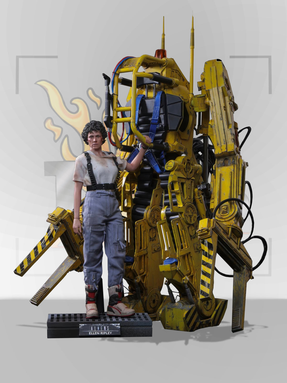 PRE-ORDER HOT TOYS MMS923 ALIENS ELLEN RIPLEY AND POWER LOADER 1/6TH SCALE COLLECTIBLE SET