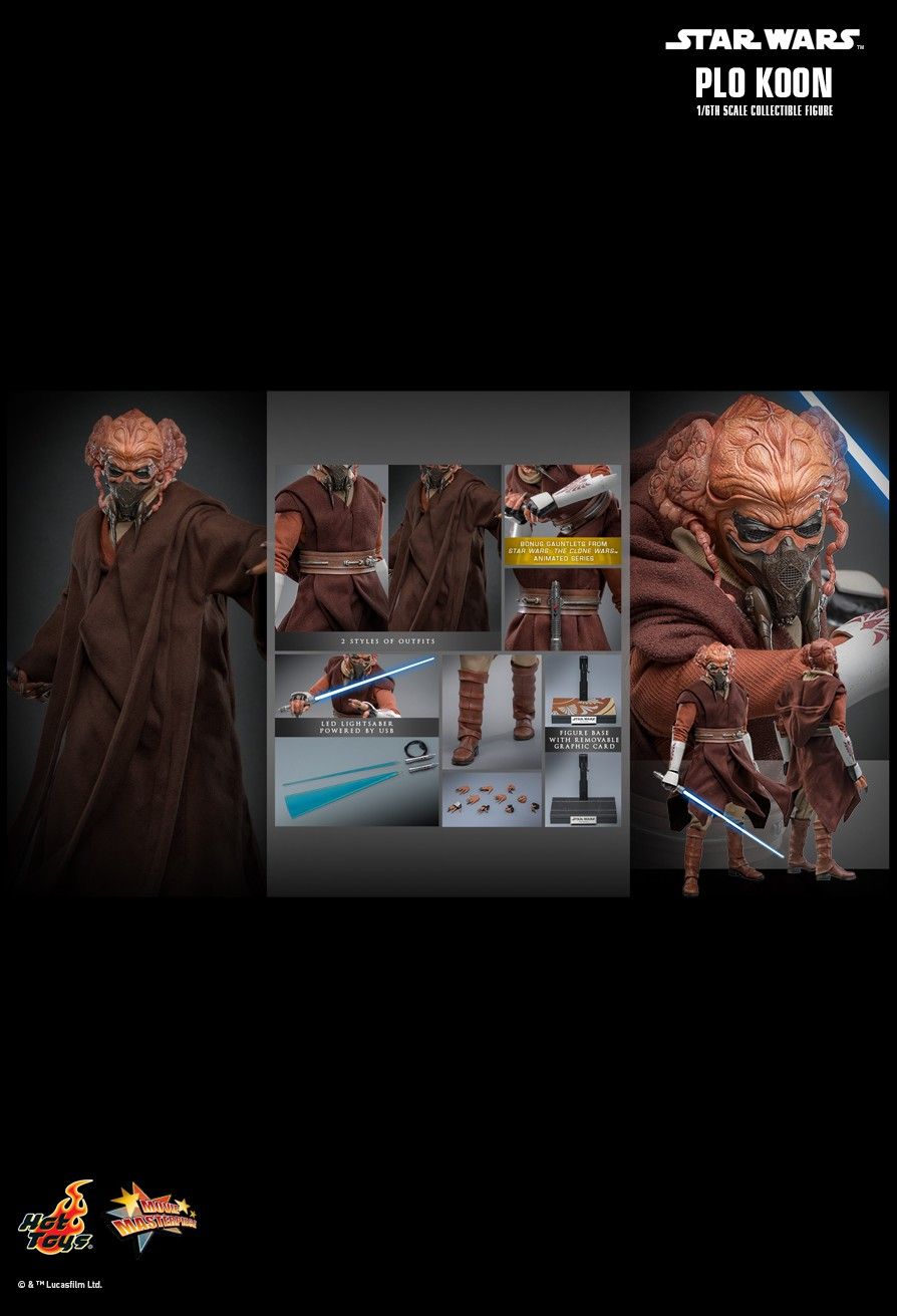 PRE-ORDER 1ST BATCH HOT TOYS MMS785 STAR WARS: EPISODE III REVENGE OF THE SITH PLO KOON 1/6TH SCALE COLLECTIBLE FIGURE