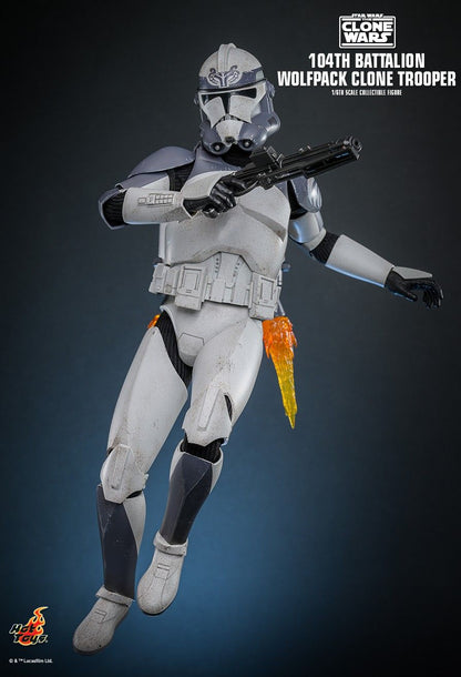 PRE-ORDER 2ND BATCH HOT TOYS TMS142 STAR WARS: THE CLONE WARS 104TH BATTALION WOLFPACK CLONE TROOPER 1/6TH SCALE COLLECTIBLE FIGURE