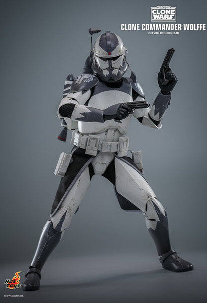 PRE-ORDER 2ND BATCH HOT TOYS TMS141 STAR WARS: THE CLONE WAR CLONE COMMANDER WOLFFE 1/6TH SCALE COLLECTIBLE FIGURE