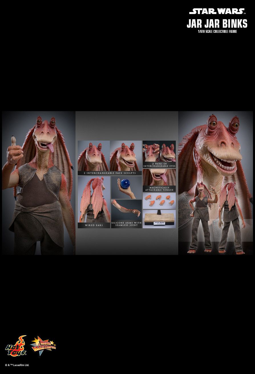 PRE-ORDER HOT TOYS MMS807 STAR WARS: THE PHANTOM MENACE JAR JAR BINKS 1/6TH SCALE COLLECTIBLE FIGURE