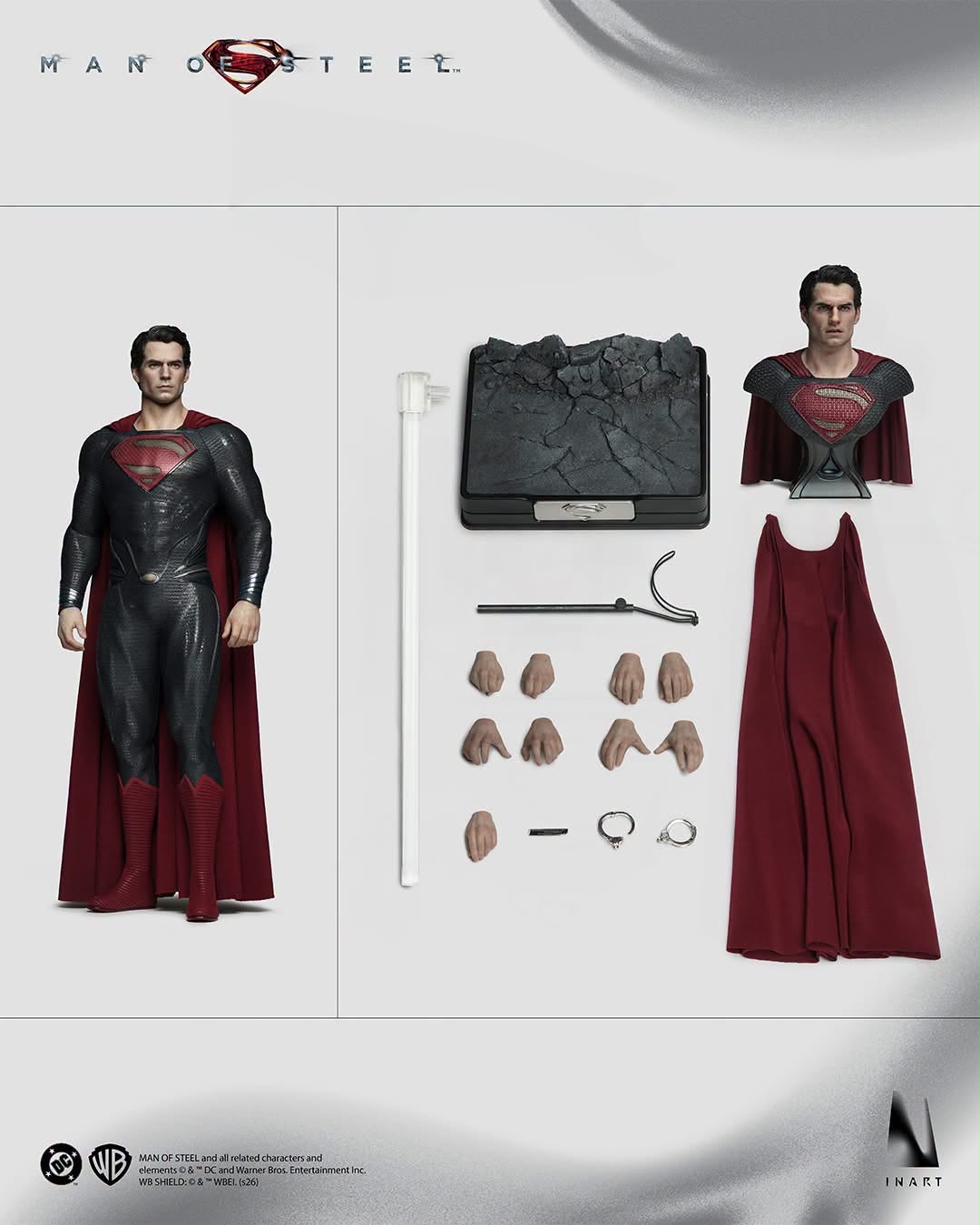 PRE-ORDER INART Ag A042 — Man of Steel - Superman 1/6 Collectible Figure